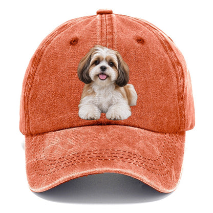 Shih Tzu Sitting Top Breeds Classic Cap – Terracotta Clay