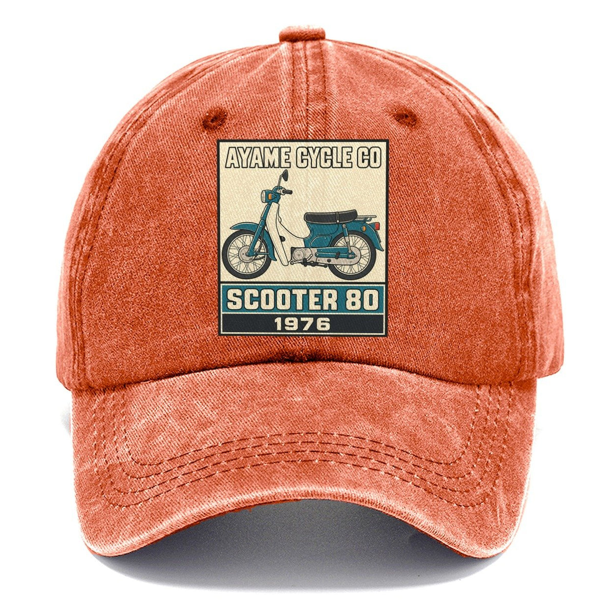 Ayame Scooter 80 Showa Speed Plates Classic Cap – Terracotta Clay