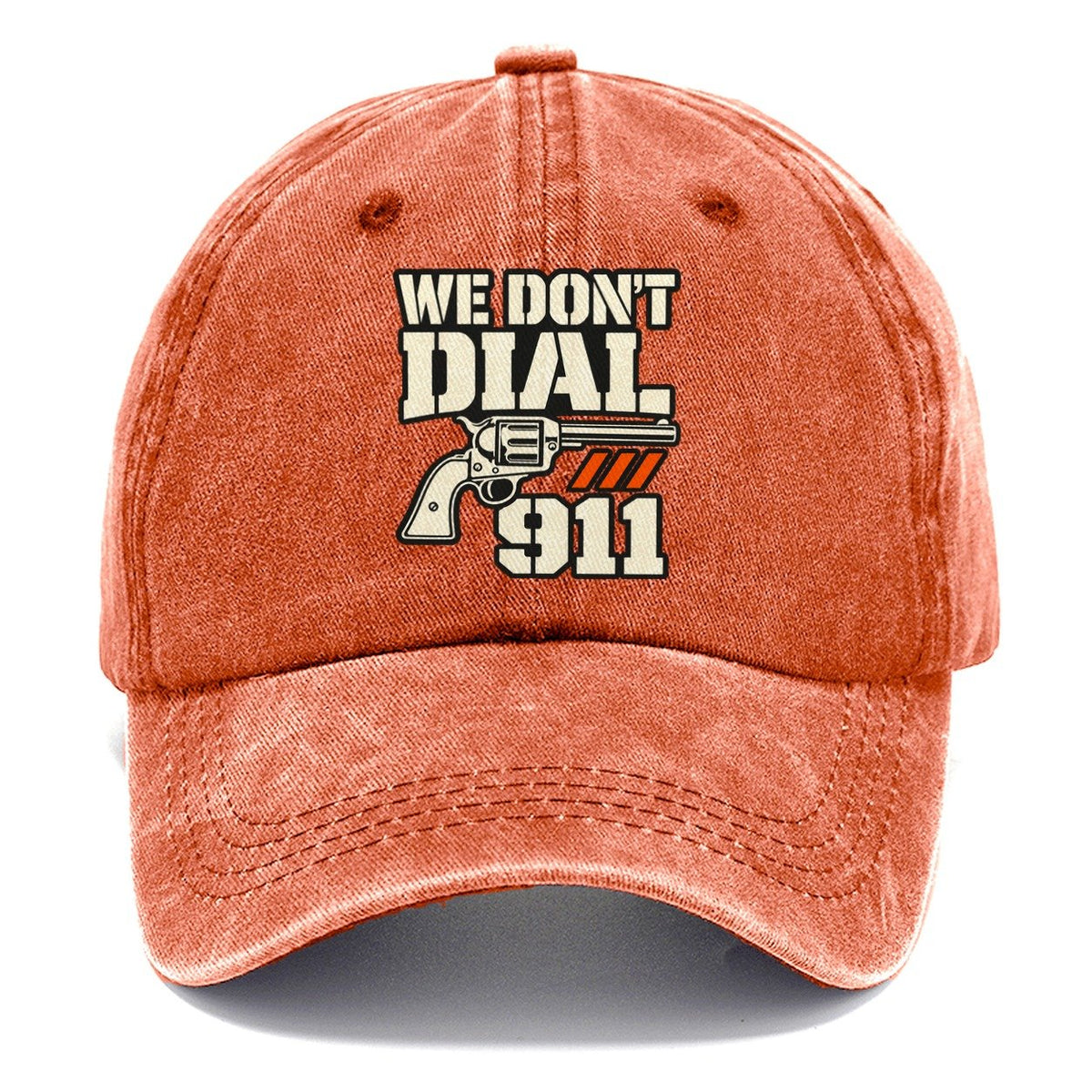 Utility Stencil We Don't Dial 911 Classic Cap – Terracotta Clay