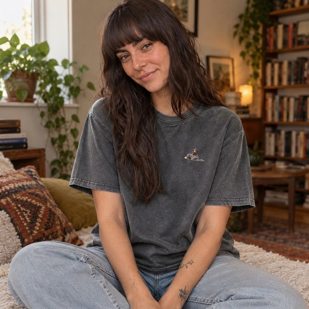 Grey — worn by a model