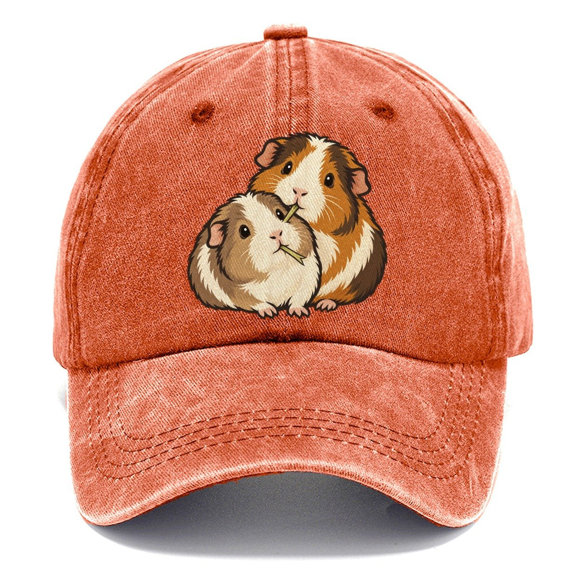 Guinea Pig Hay Share Small Pet Logos Classic Cap – Terracotta Clay