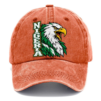 Nigeria Pop Art Badge Classic Cap – Terracotta Clay