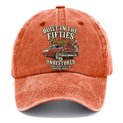 Built in the Fifties Car Classic Cap – Terracotta Clay