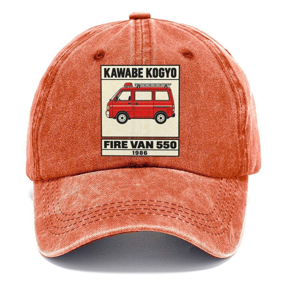 Kappa Fire Van Showa Speed Plates Classic Cap – Terracotta Clay