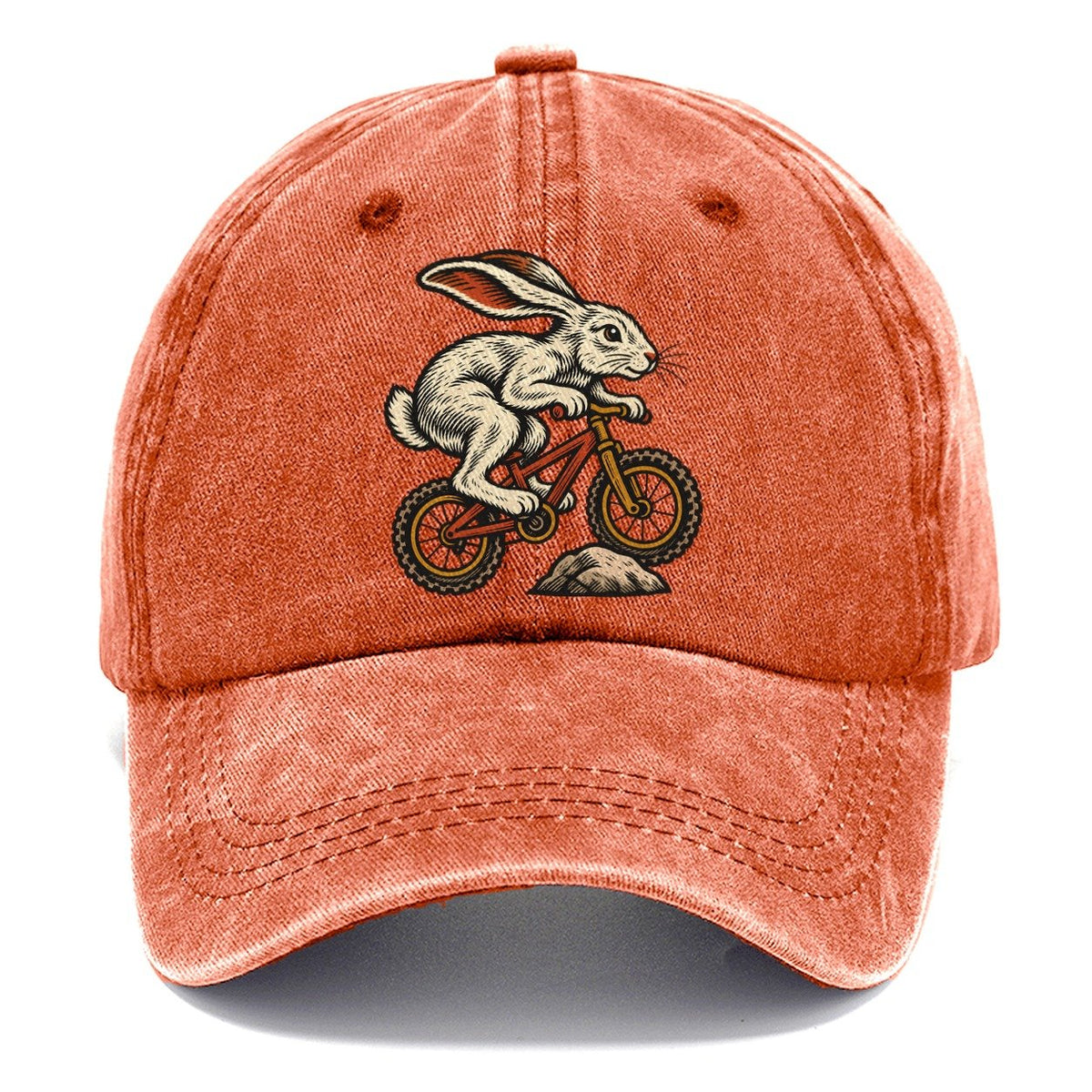 Hare Mountain Biker Sundown Familiars Classic Cap – Terracotta Clay
