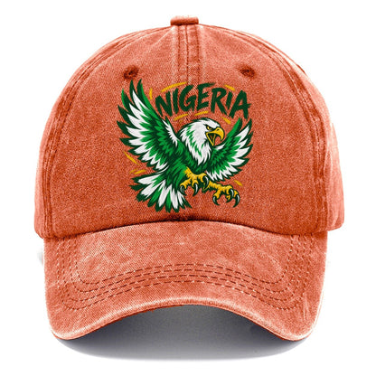 Nigeria Retro Badge Classic Cap – Terracotta Clay