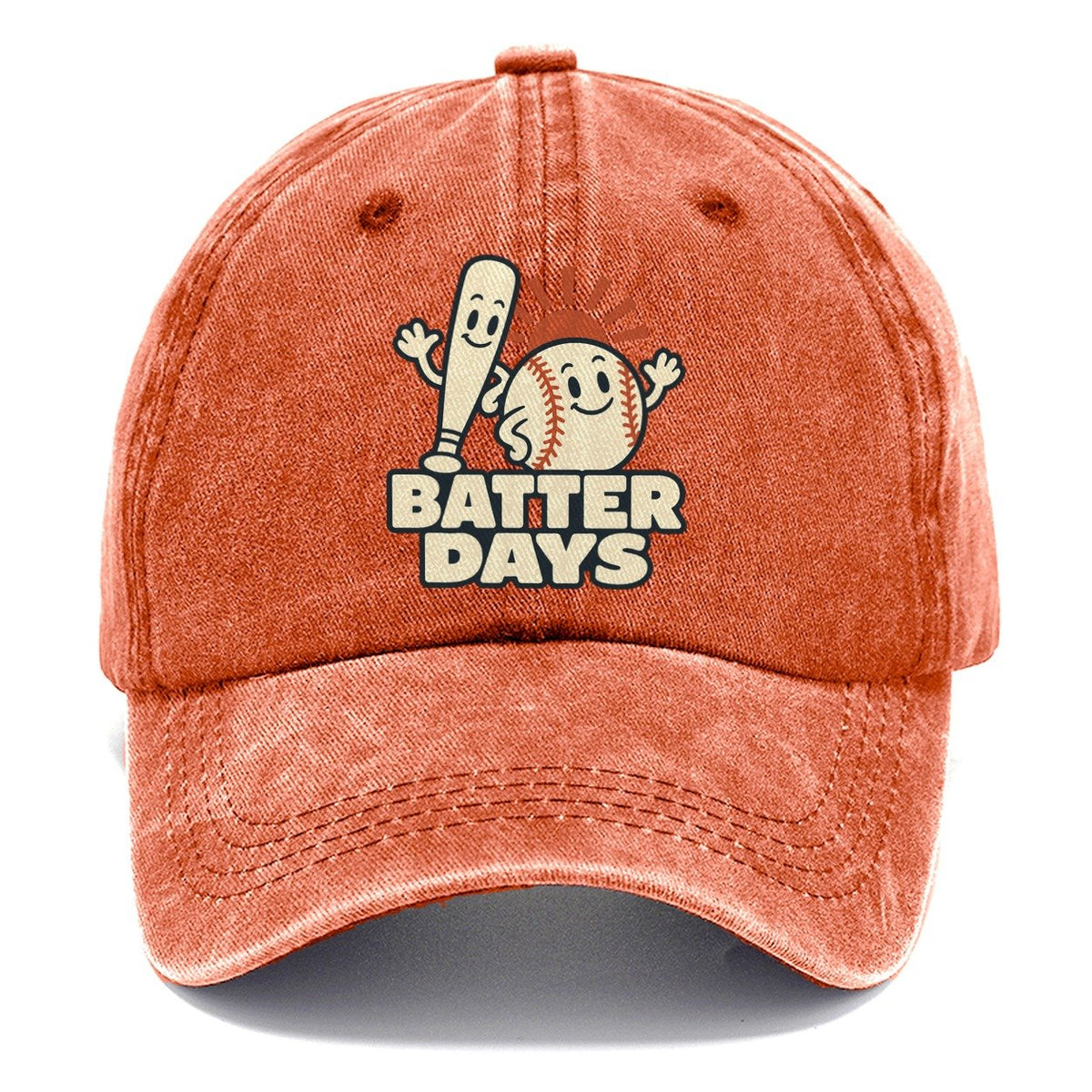 Batter Days Familiar Punchlines Classic Cap – Terracotta Clay