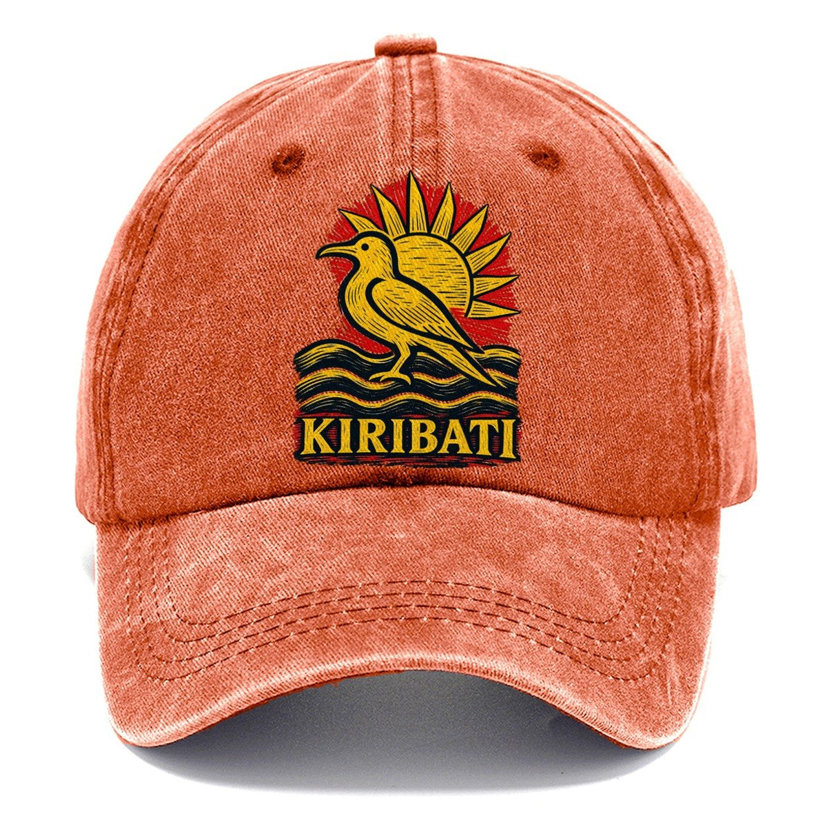Kiribati Bird and Sun Classic Cap – Terracotta Clay