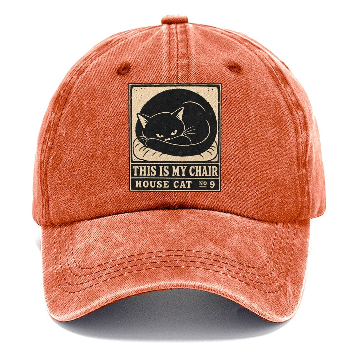 This Is My Chair Neko Says No Classic Cap – Terracotta Clay