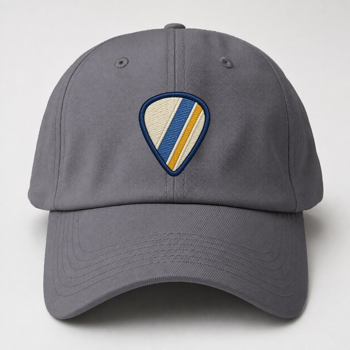 Guitar Pick Tiny Solo Marks Baseball Cap – Grey