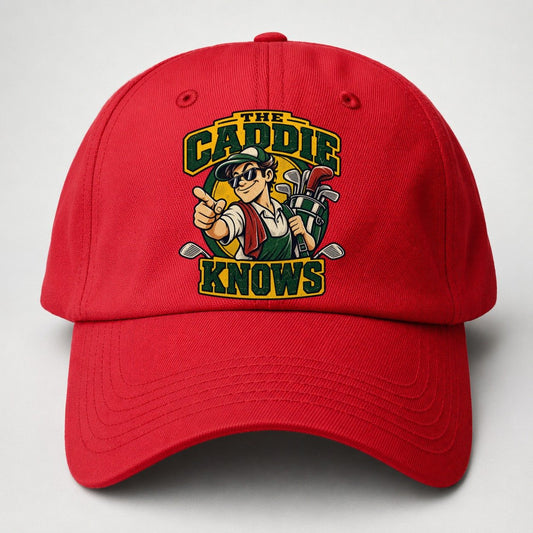 The Caddie Knows Golf Life Baseball Cap – Red