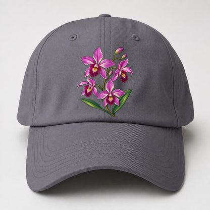 Queensland Cooktown Orchid Australia Cultural Icons Baseball Cap – Grey