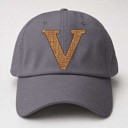 Woven Tweed V Monogram Baseball Cap – Grey