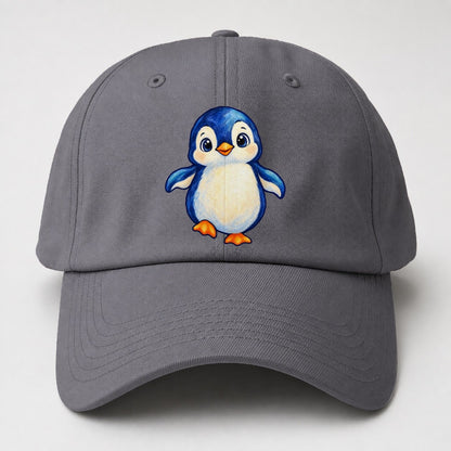 Penguin Front Waddle Sea Sprite Baseball Cap – Grey