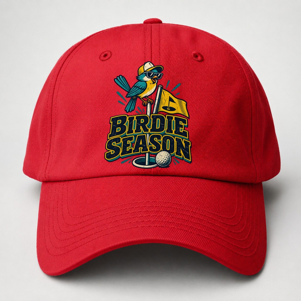 Birdie Season Golf Life Baseball Cap – Red