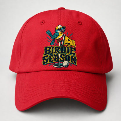 Birdie Season Golf Life Baseball Cap – Red