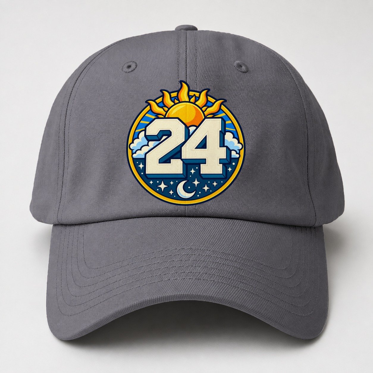 All Day Every Hour Number Club Baseball Cap – Grey