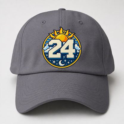 All Day Every Hour Number Club Baseball Cap – Grey