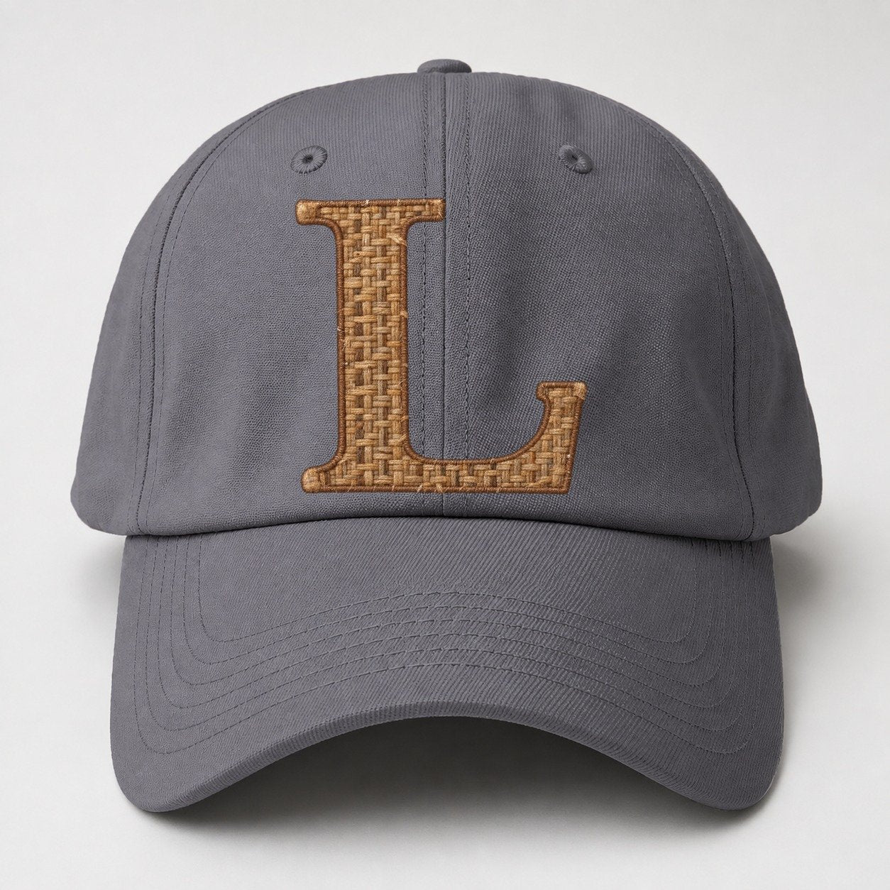 Woven Tweed L Monogram Baseball Cap – Grey