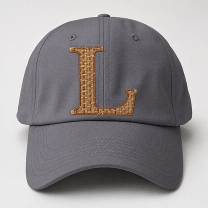 Woven Tweed L Monogram Baseball Cap – Grey