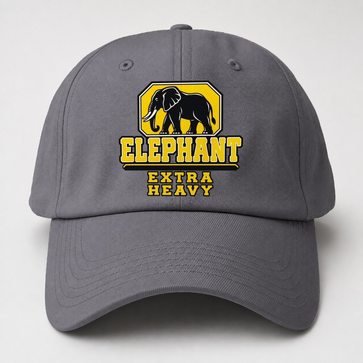 Elephant Extra Heavy Heavy Duty Baseball Cap – Grey