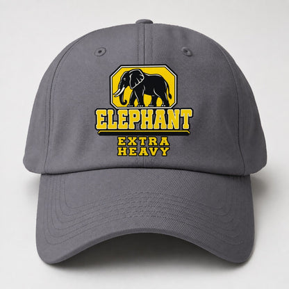 Elephant Extra Heavy Heavy Duty Baseball Cap – Grey