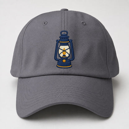 Camp Lantern Tiny Solo Marks Baseball Cap – Grey
