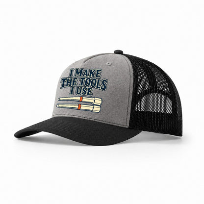 I Make The Tools I Use Blacksmithing Trucker Hat – Grey Black