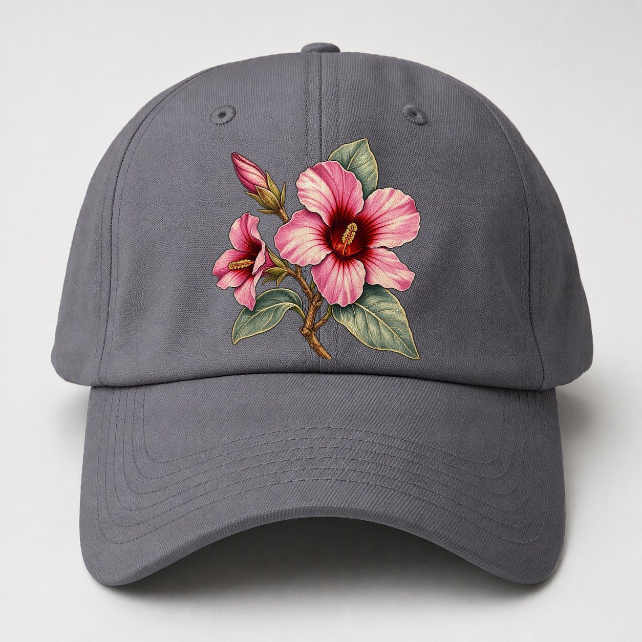 Northern Territory Sturt Desert Rose Australia Cultural Icons Baseball Cap – Grey