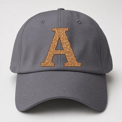 Woven Tweed A Monogram Baseball Cap – Grey