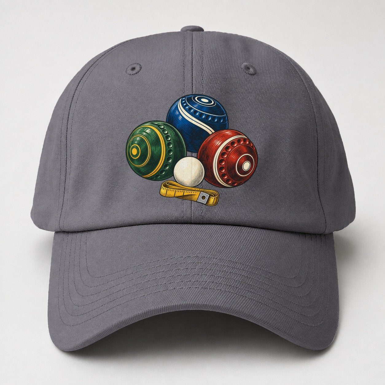 Lawn Bowls And White Jack Australia Cultural Icons Baseball Cap – Grey