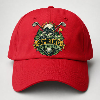 Spring Invitational Golf Life Baseball Cap – Red