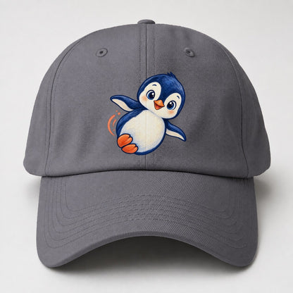 Penguin Side Slide Sea Sprite Baseball Cap – Grey