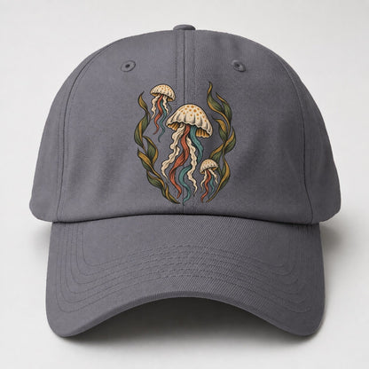 Jellyfish Kelp Lanterns Gentle Wild Baseball Cap – Grey