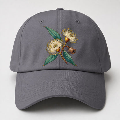 Tasmania Blue Gum Blossom And Capsule Australia Cultural Icons Baseball Cap – Grey
