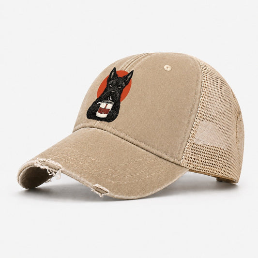 Scottish Terrier Mug Truths Dog Mug Truths Washed Trucker Hat – Khaki