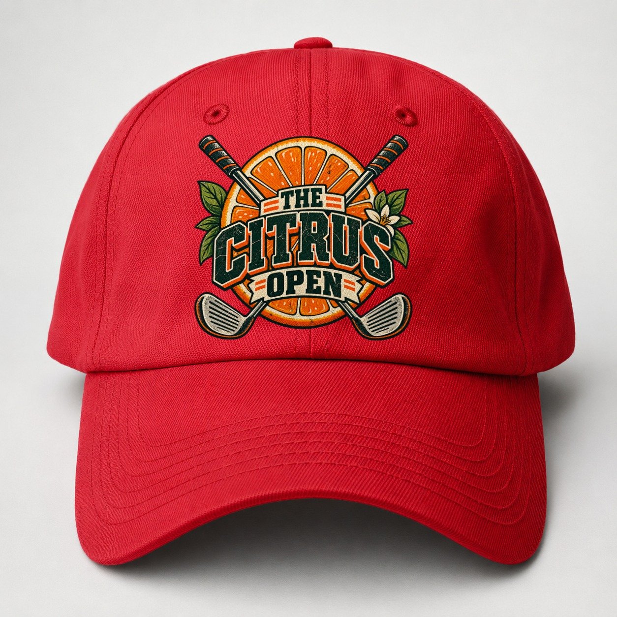 The Citrus Open Golf Life Baseball Cap – Red