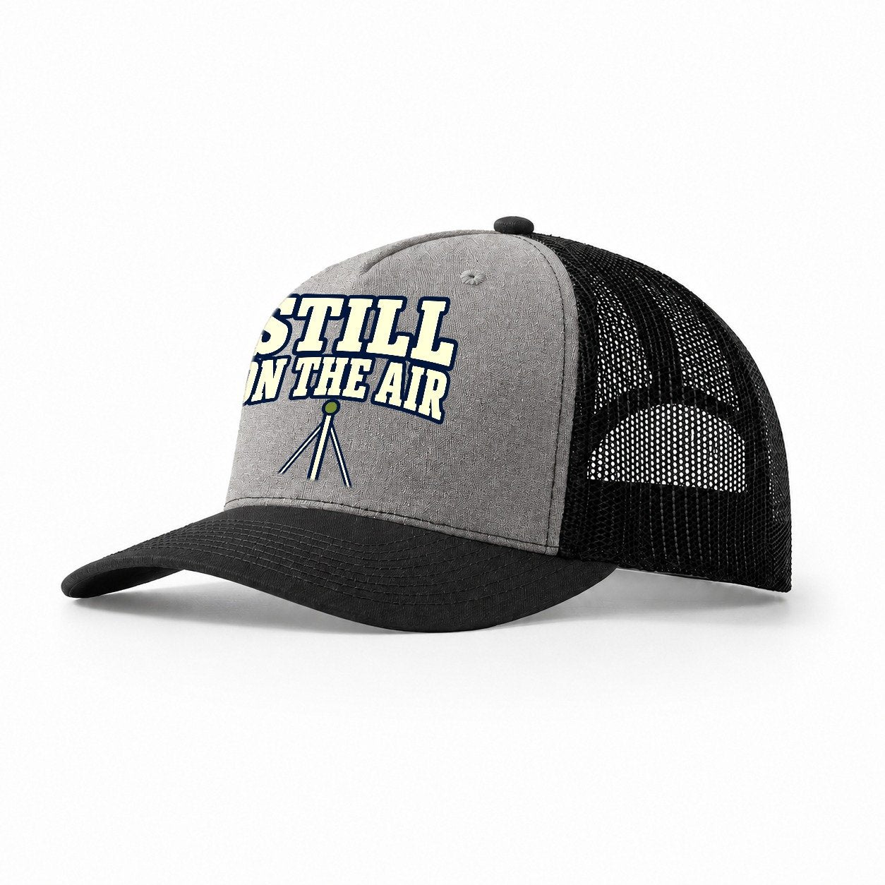 Still On The Air Amateur Radio Trucker Hat – Grey Black