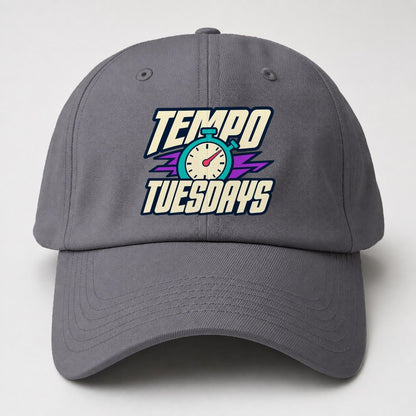 Tempo Tuesdays 90S Running Clubs Baseball Cap – Grey