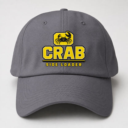 Crab Side Loader Heavy Duty Baseball Cap – Grey