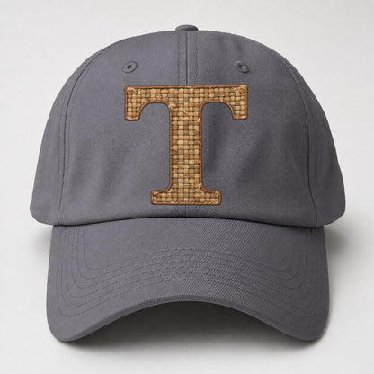 Woven Tweed T Monogram Baseball Cap – Grey
