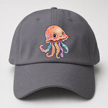 Jellyfish Bell Tilt Sea Sprite Baseball Cap – Grey