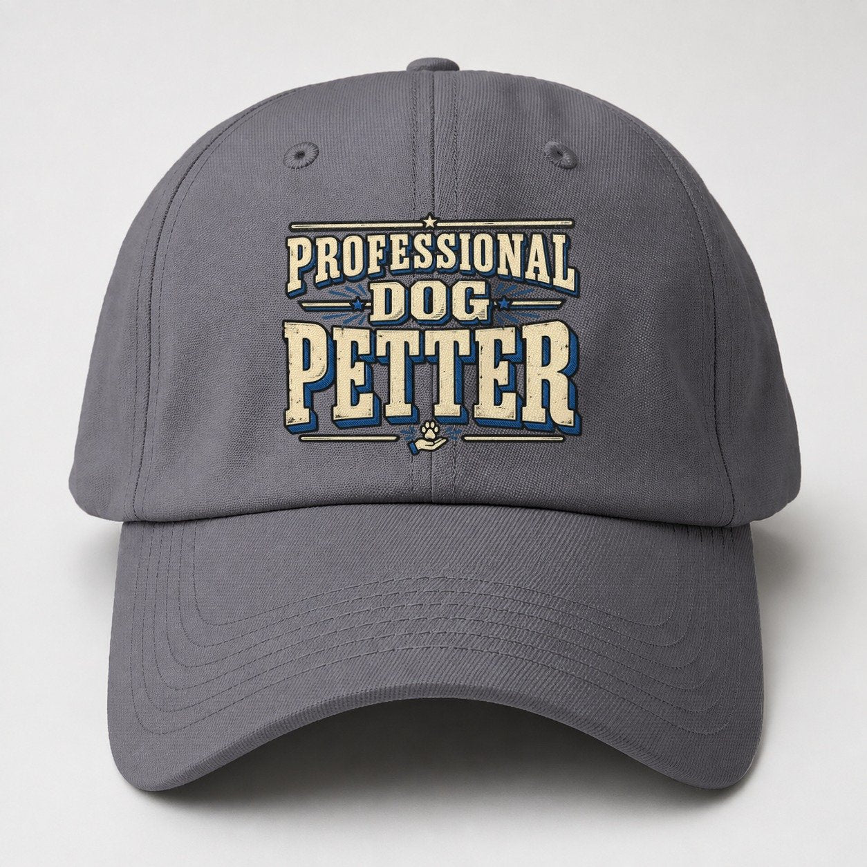 Professional Dog Petter American Wit Baseball Cap – Grey
