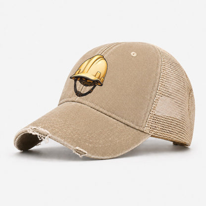 Hard Hat Heavy Duty Washed Trucker Hat – Khaki