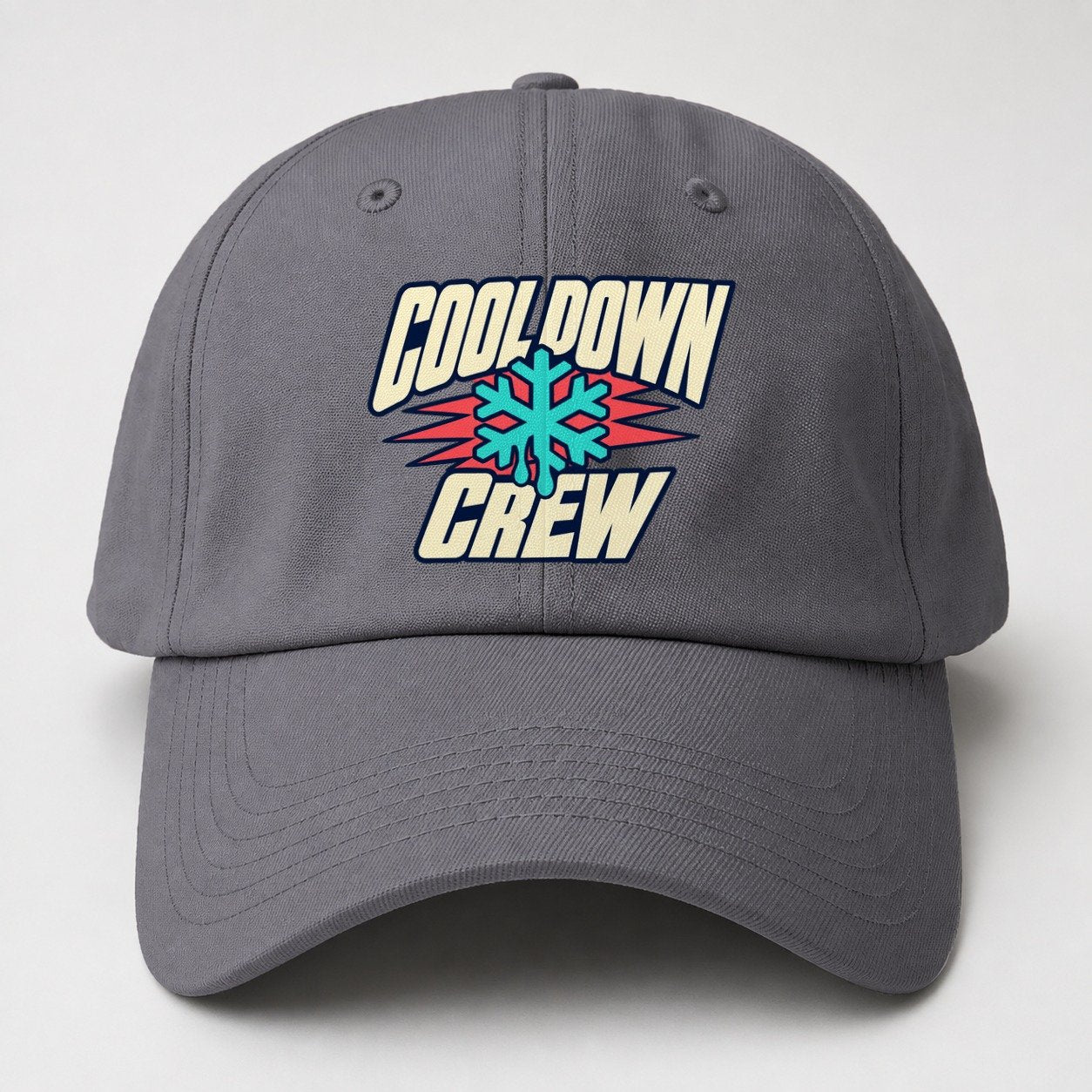 Cool Down Crew 90S Running Clubs Baseball Cap – Grey