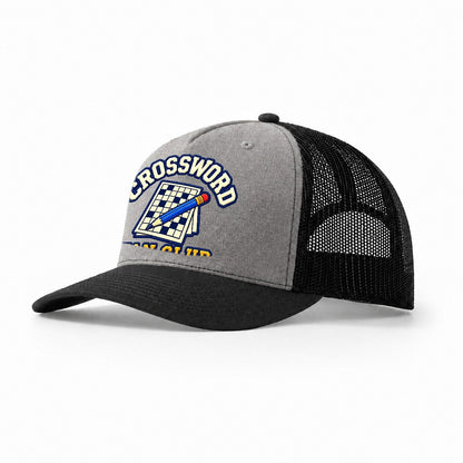 Crossword Fan Club Trucker Hat – Grey Black