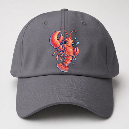 Lobster Three Quarter Float Sea Sprite Baseball Cap – Grey