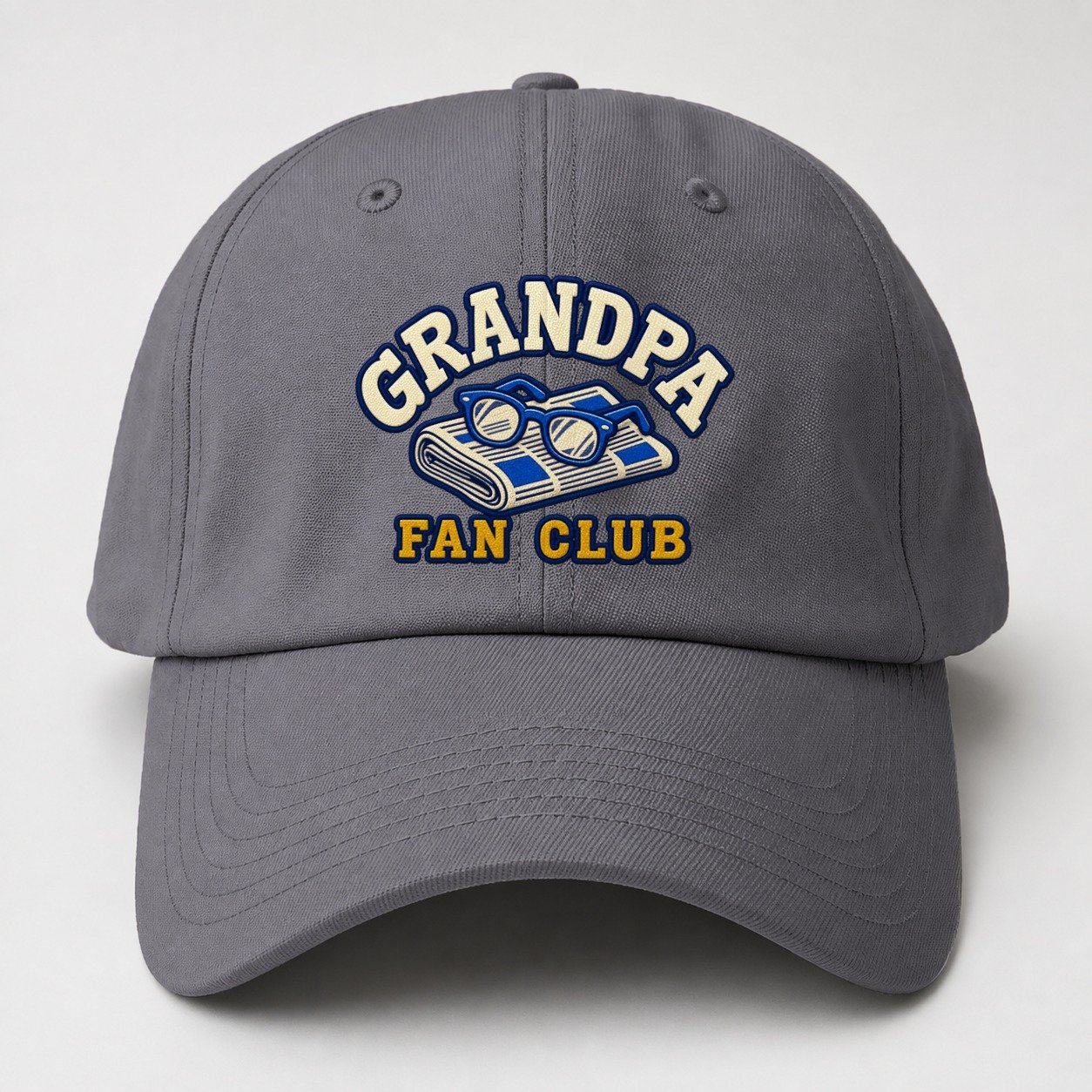 Grandpa Fan Club Baseball Cap – Grey