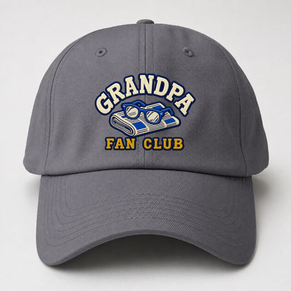 Grandpa Fan Club Baseball Cap – Grey