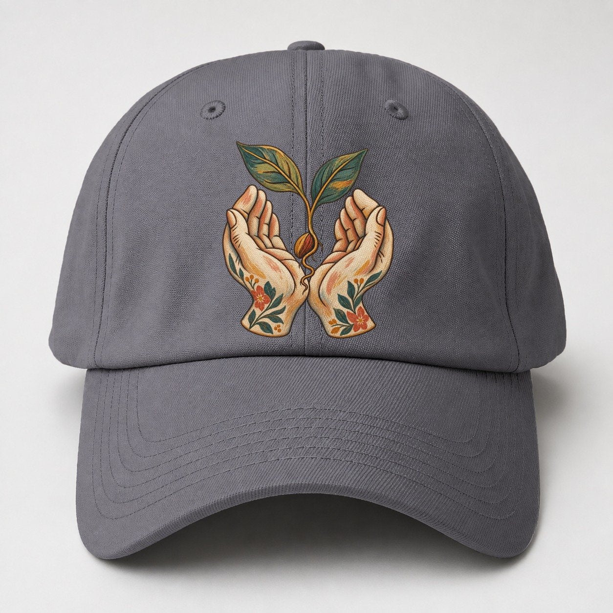 Open Hands Seedling Gentle Wild Baseball Cap – Grey